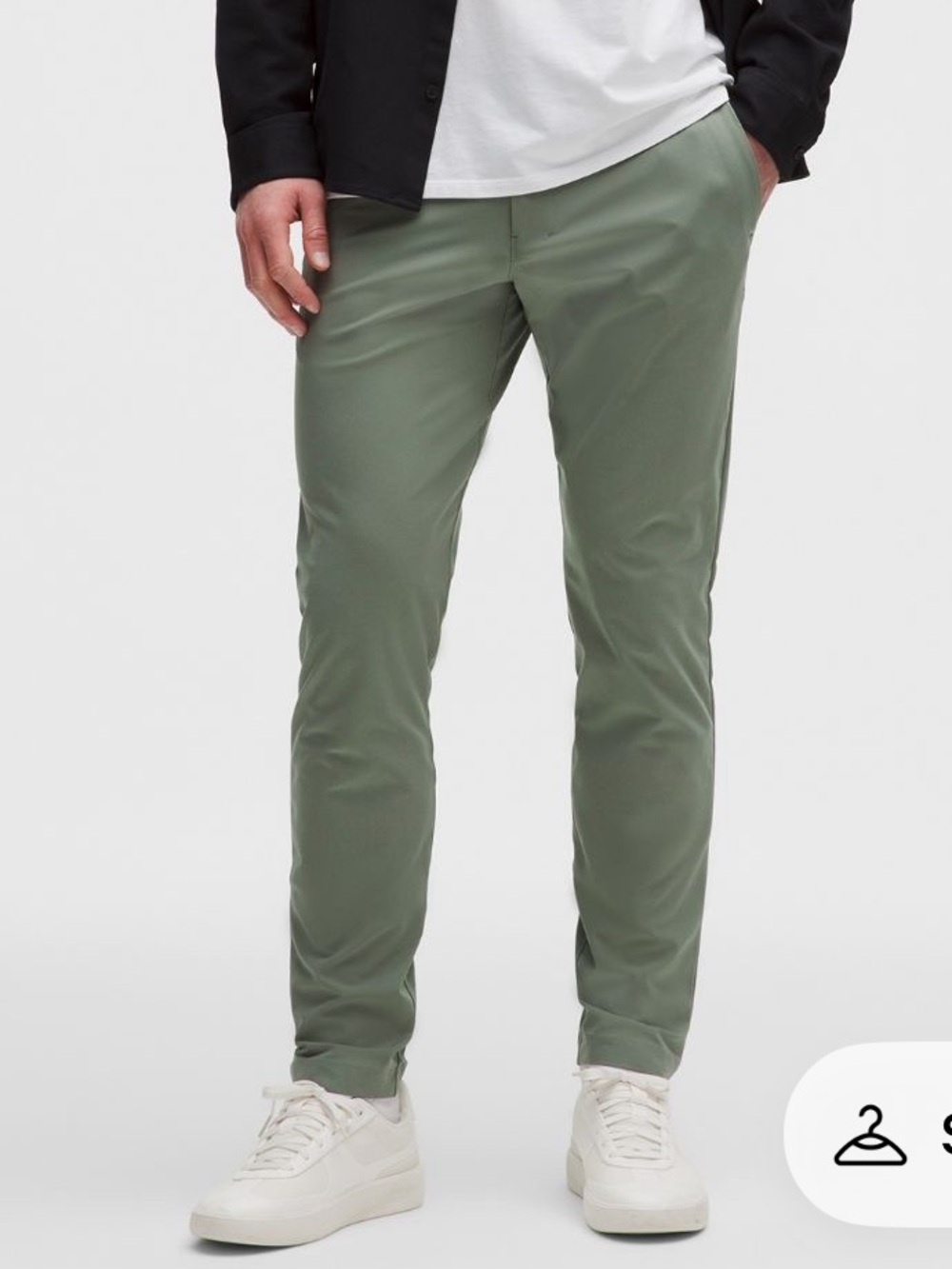 Lululemon ABC Slim-Fit Trouser 34L Willow Leaf 30x34 NWT